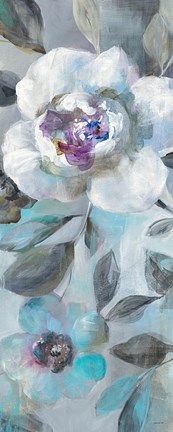 Framed Twilight Flowers II Print