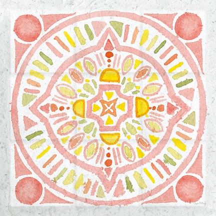 Framed Citrus Tile IV v2 Print