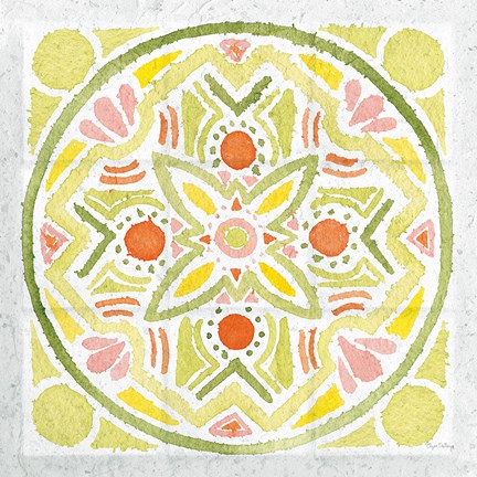 Framed Citrus Tile III v2 Print