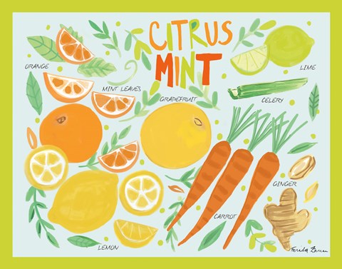 Framed Fruity Smoothie IV Print