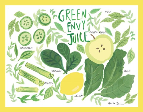 Framed Fruity Smoothie III Print