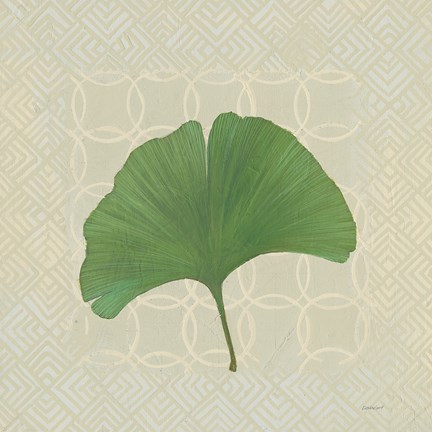 Framed Forest Leaves IV no Lines Print