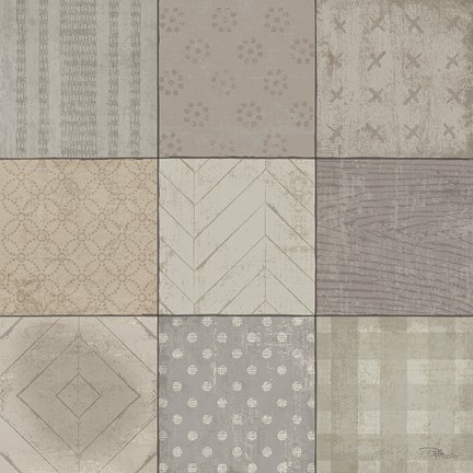 Framed Country Collage II Print