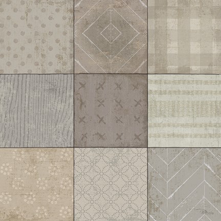 Framed Country Collage I Print