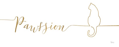 Framed Underlined Cats IV Print