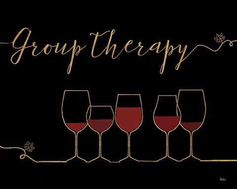 Framed Underlined Wine IX Black Print