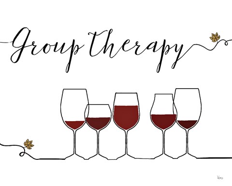 Framed Underlined Wine IX Print