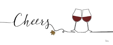 Framed Underlined Wine I Print