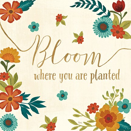 Framed Flourish I Print