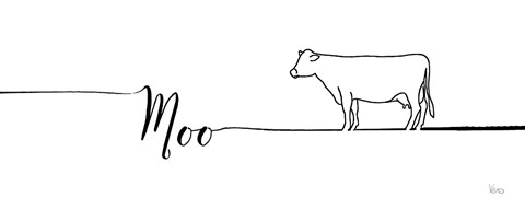 Framed Underlined Farm III Print