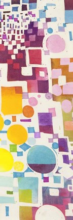 Framed Multicolor Pattern III Print