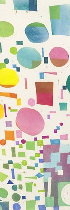 Framed Multicolor Pattern IV Print