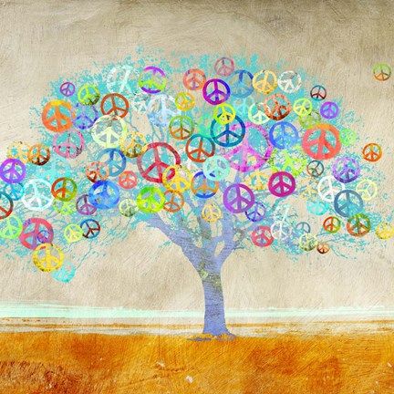 Framed Tree of Peace (detail) Print