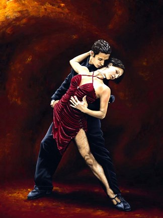 Framed Passion of Tango Print
