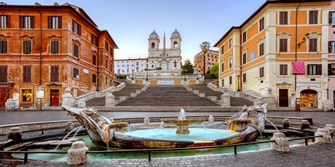 Framed Piazza di Spagna, Roma Print