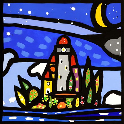 Framed Isola e Luna (detail) Print