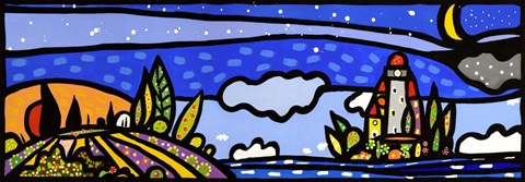 Framed Isola e Luna Print