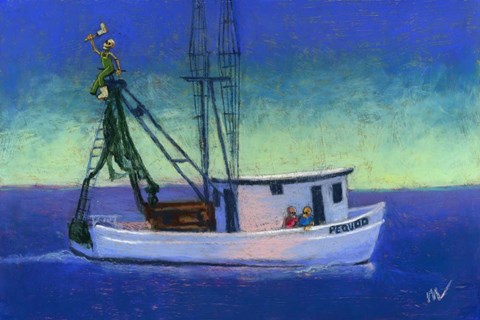 Framed Captain&#39;s Going Through Some Issues Print