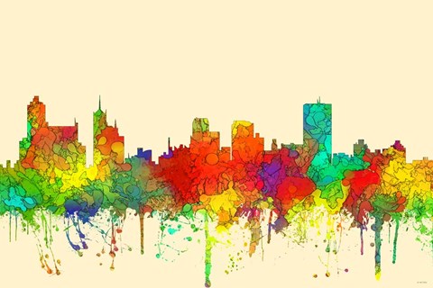 Framed Memphis Tennessee Skyline -SG Print