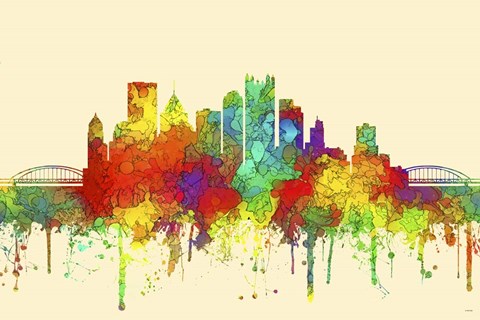 Framed Pittsburgh Pennsylvania-SG Print