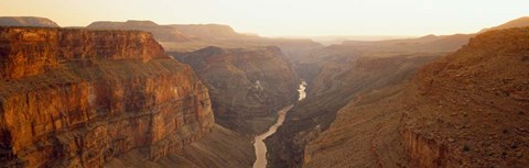 Framed River passing through Toroweap Point, Grand Canyon National Park, Arizona Print