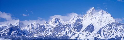 Framed Mountain range, Grand Teton National Park, Wyoming Print