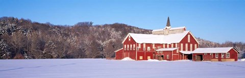 Framed Barn in a Field, Columbia County, Pennsylvania Print