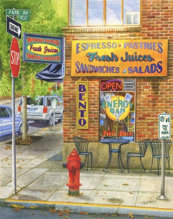 Framed Portland Neon Treats Print