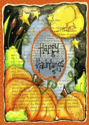 Framed Happy Hauntings Print