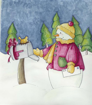 Framed Holiday Mail Print