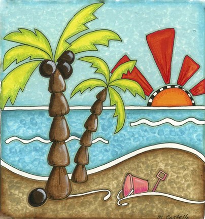 Framed Beach Horizon Print