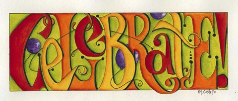 Framed Celebrate Print
