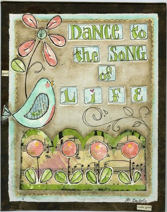 Framed Song of Life Print