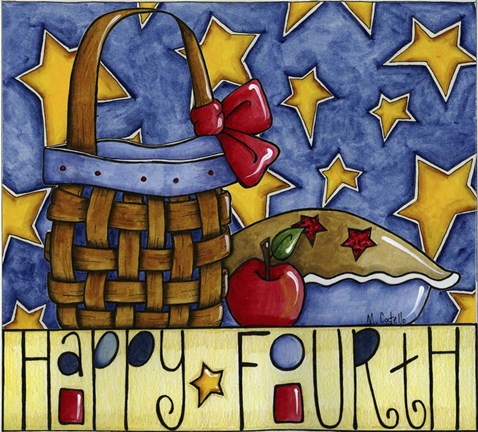 Framed Happy Fourth Print