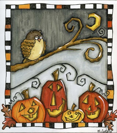 Framed Happy Hauntimgs Print