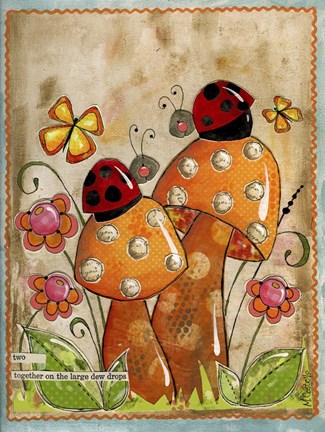 Framed Ladybug Friends Print