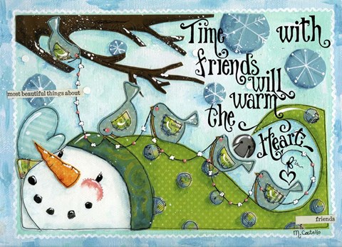 Framed Friend&#39;s Words Print