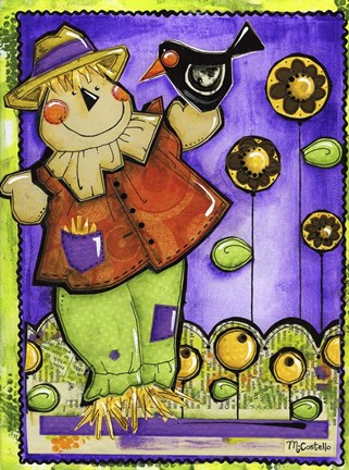 Framed Scarecrow And Company Print