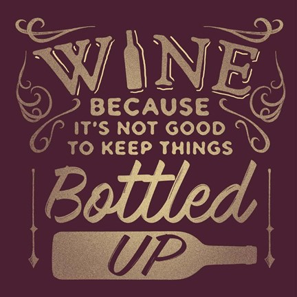 Framed Bottled Up Print