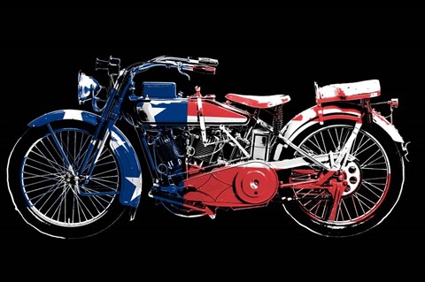 Framed American Hog Print