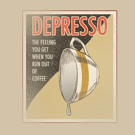 Framed Depresso Print