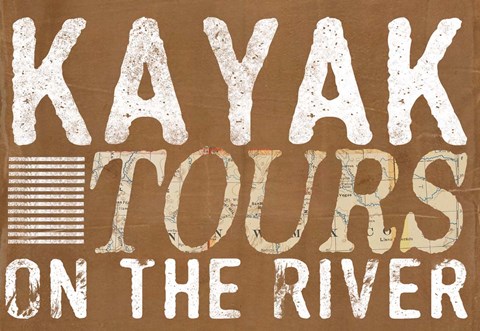 Framed Kayak Tours Print