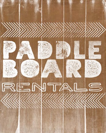 Framed Paddle Board Rentals Print