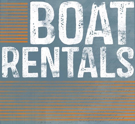 Framed Boat Rentals Print