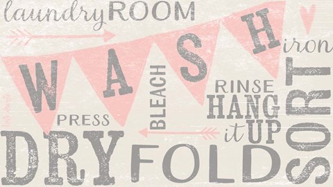 Framed Vintage Laundry Room Print