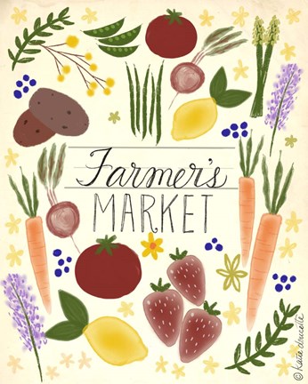 Framed Farmer&#39;s Market Print