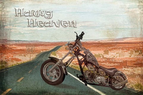 Framed Hawg Heaven Print