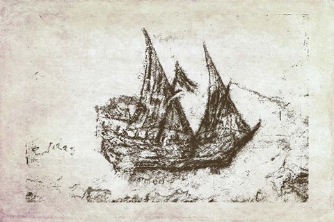 Framed Primitive Frigate III Print