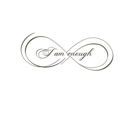 Framed I Am Enough Print