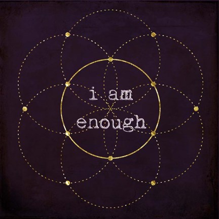 Framed I Am Enough II Print